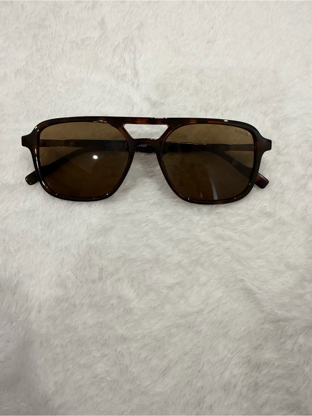 Tortoise Brown Women's Sunglasses - Classic Square Aviator Style